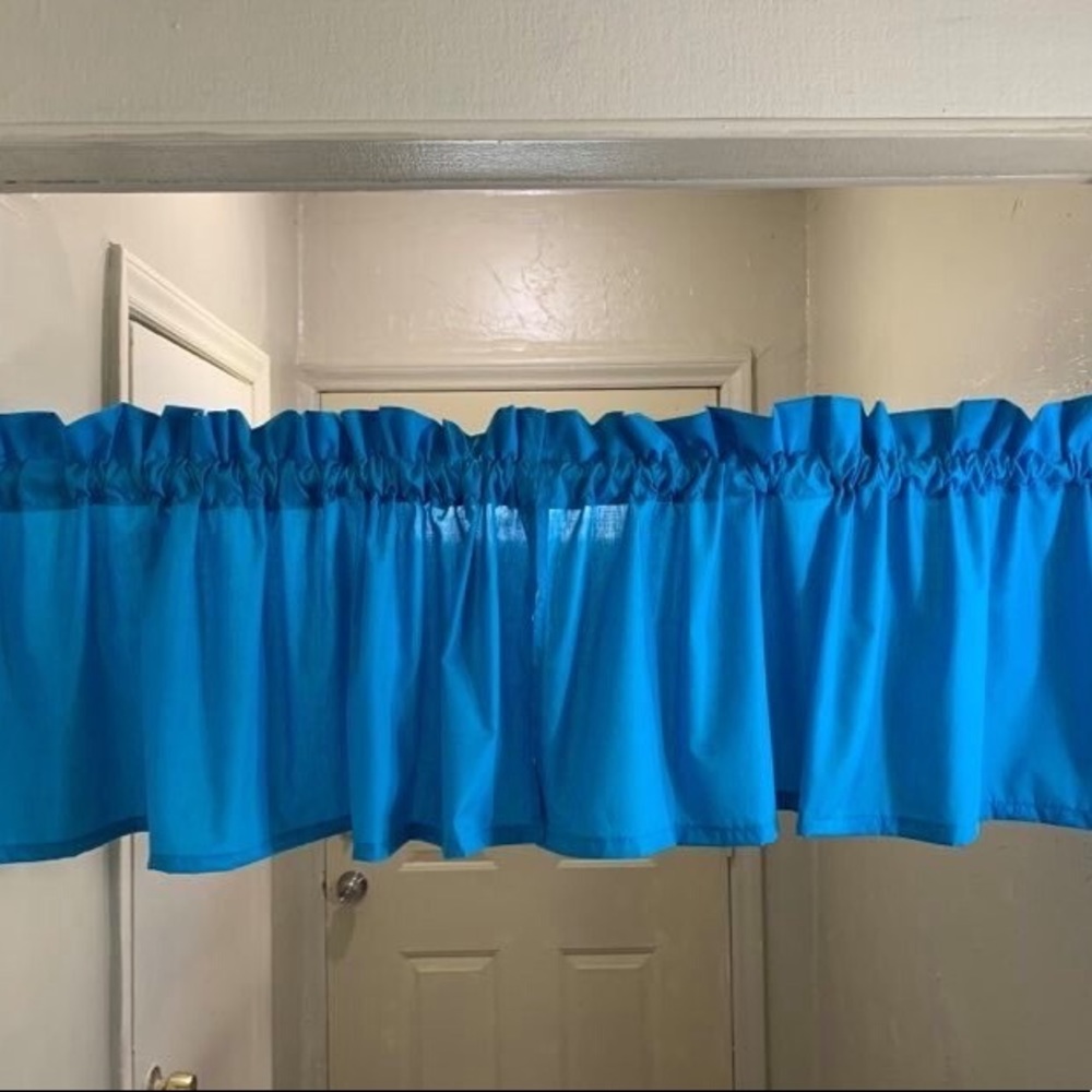 New, Blue Valances